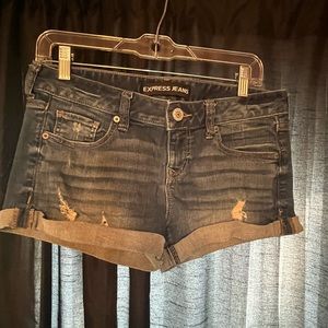 Express Cuffed Jean Shorts